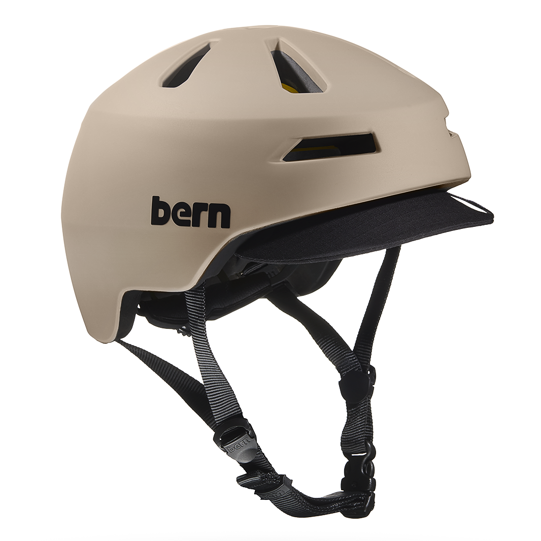 bern brentwood bike helmet bill up or down 2.0 MIPS Matte Sand / L It was adopted by NYC bike messenger legend Kevin Squid Bolger and even found its way into a Hollywood movie Brentwood Jr. Bike Helmet |
