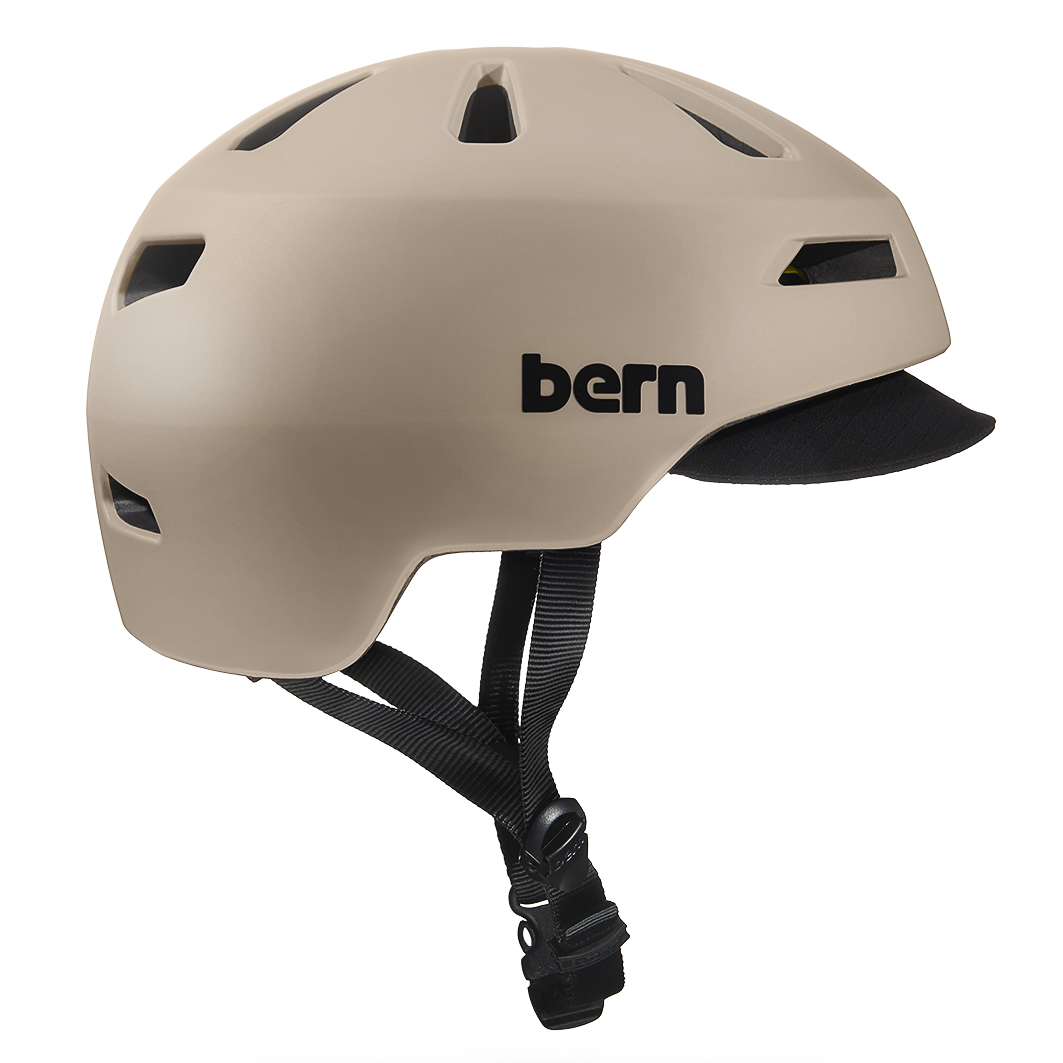 bern gravel bike helmet Bern Brentwood 2.0 MIPS Helmet Matte Sand / S