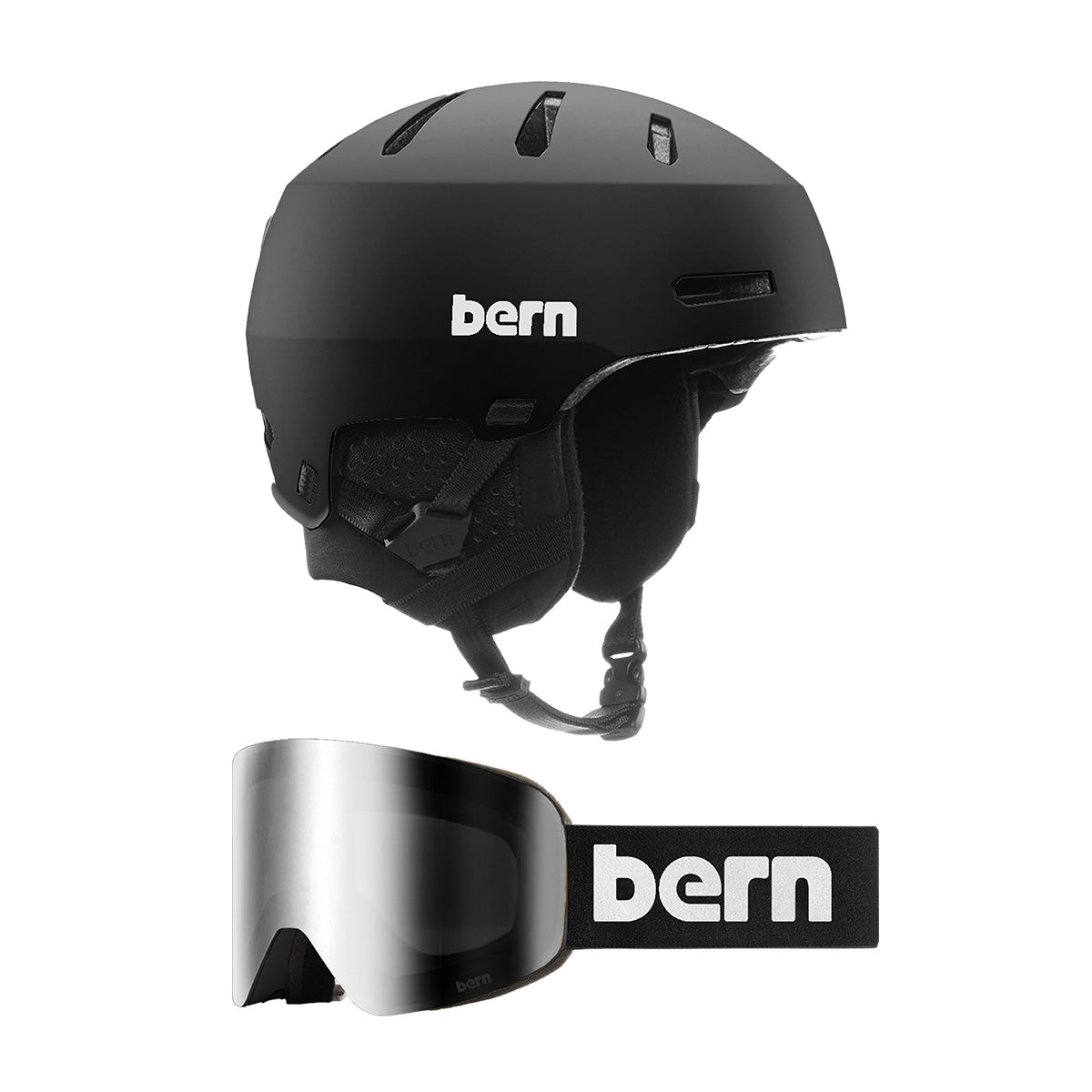 Macon 2.0 Snow Helmet & B-1 Base Goggle Combo (Barn Deal)