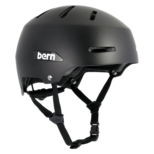 bern carbon fiber snowboard helmet Macon 2.0 Carbon Fiber DVRT Bike Helmet DVRT / M / Semi-Gloss Black
