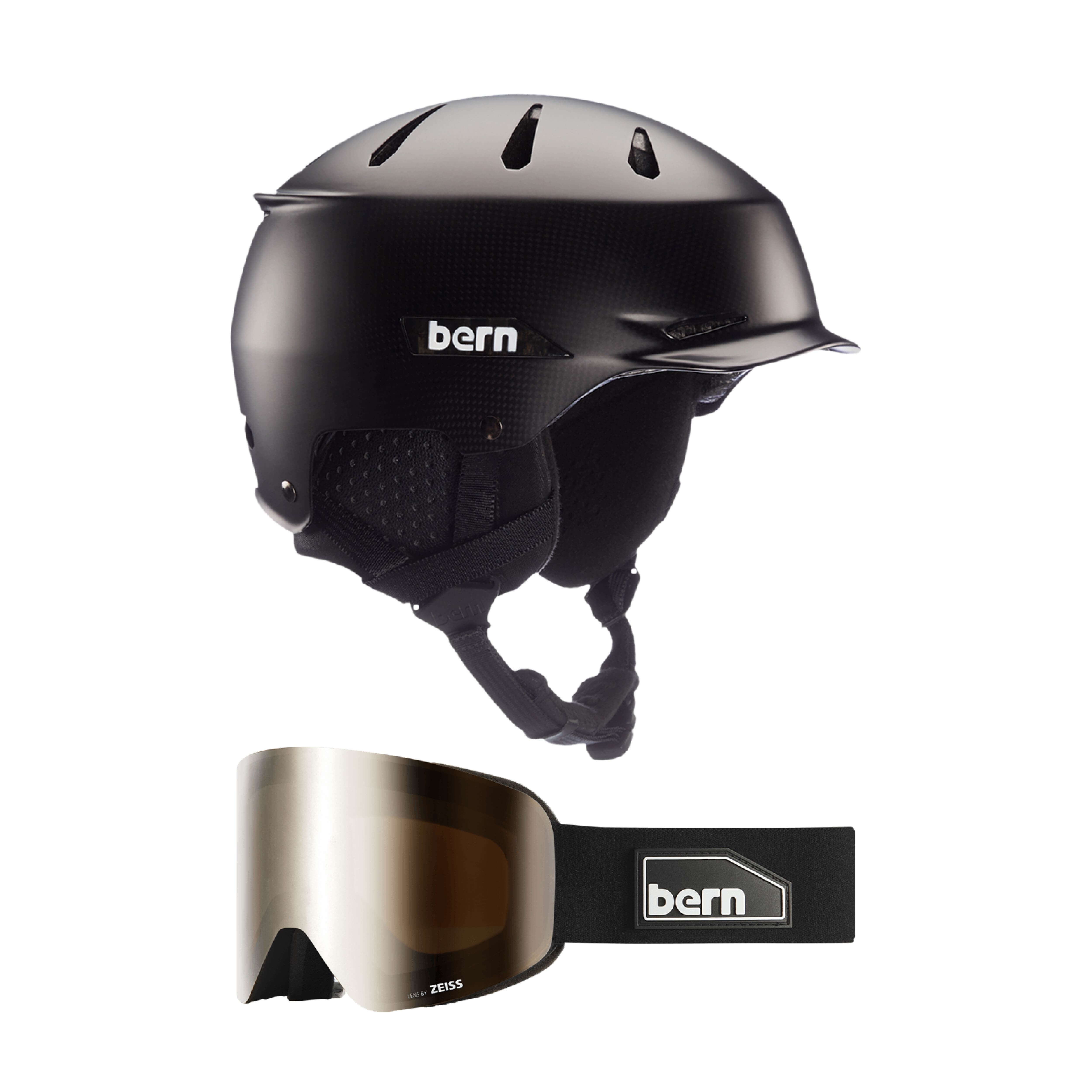 Hendrix Carbon Fiber MIPS Winter Helmet With B-1 Zeiss Goggles