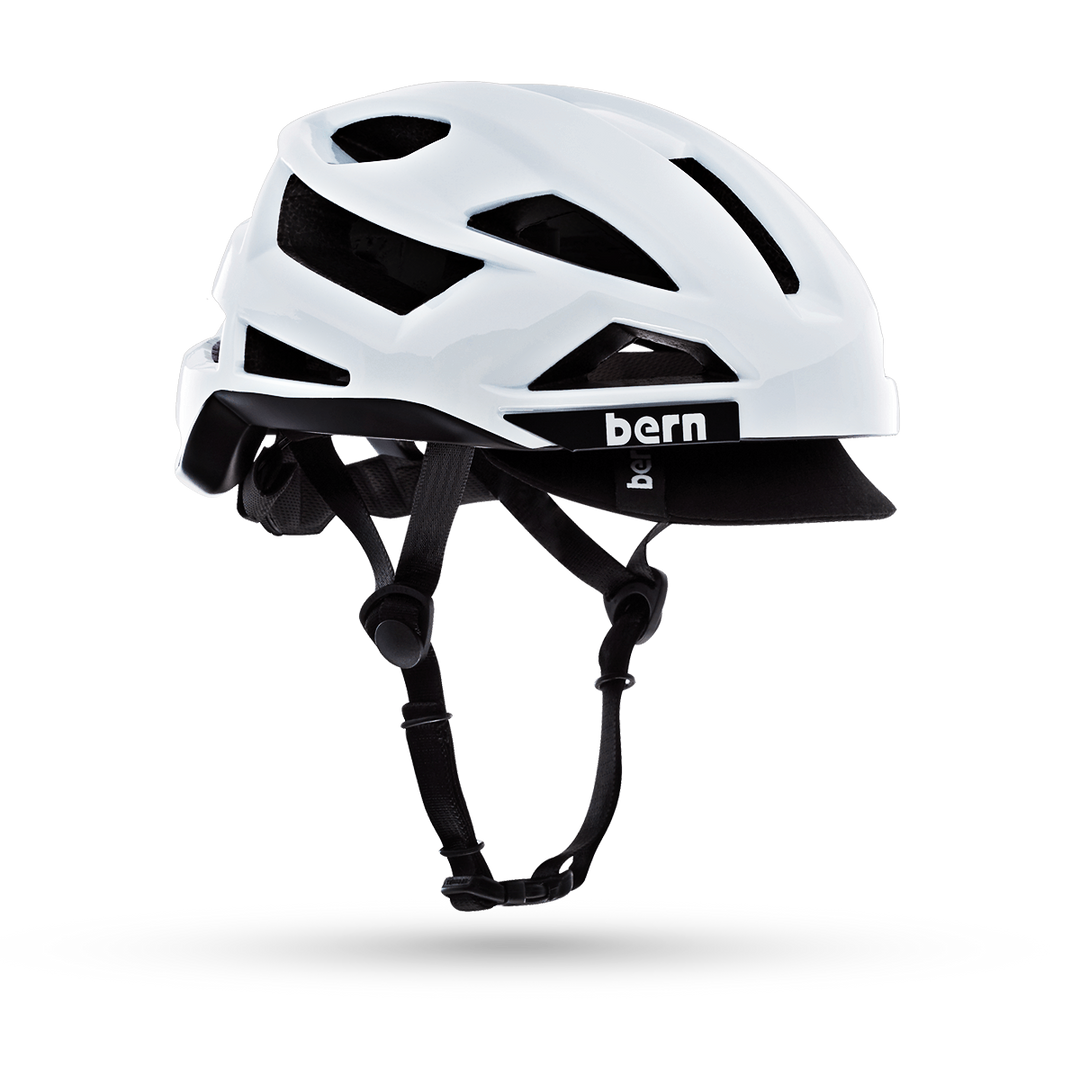 bern gravel bike helmet Bern FL-1 Pave Helmet Gloss White, S