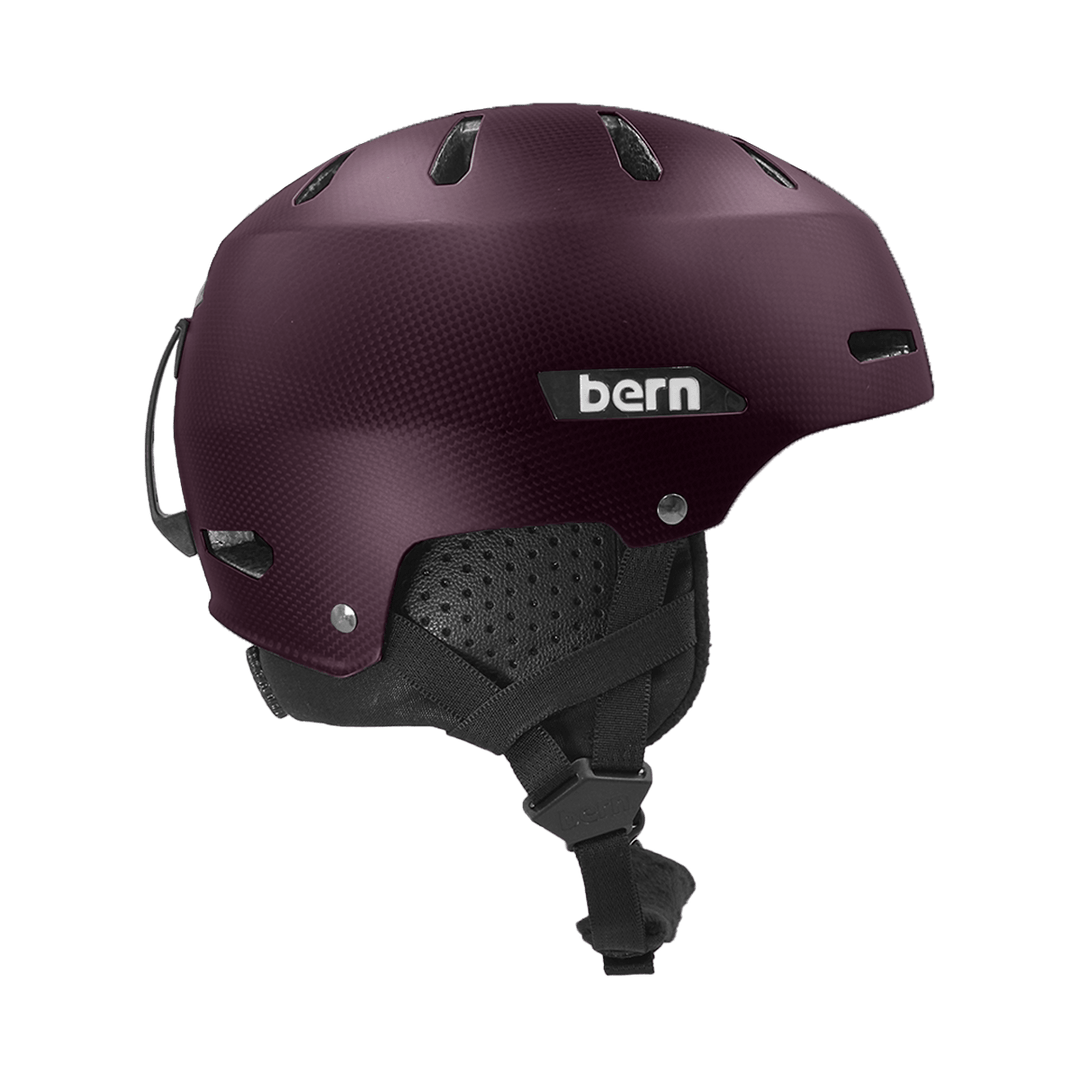 bern carbon fiber snowboard helmet Macon 2.0 Carbon Fiber DVRT Winter Helmet