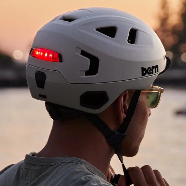 bike helmet headlamp Bern Clickmount Light Helmet, Black