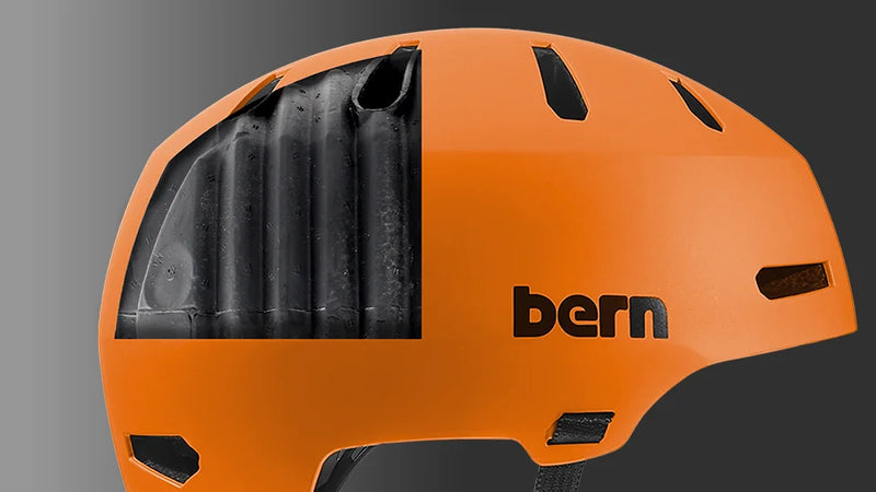 bern orange snowboard helmet with bluetooth speakers Macon 2.0 Winter Helmet – Bern Helmets