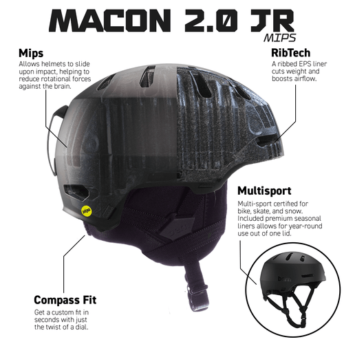 Macon 2.0 Jr. MIPS Winter Helmet (Barn Deal)