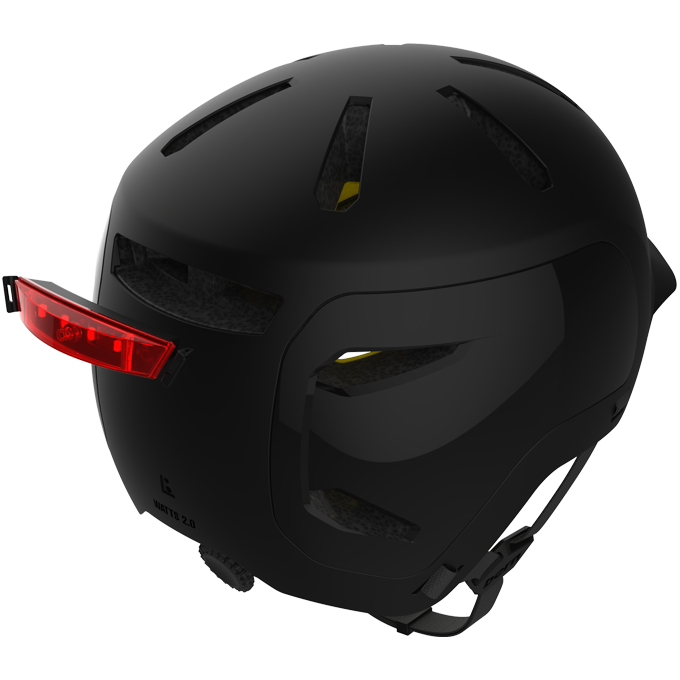 Light and durable dual shell integration bike helmet.