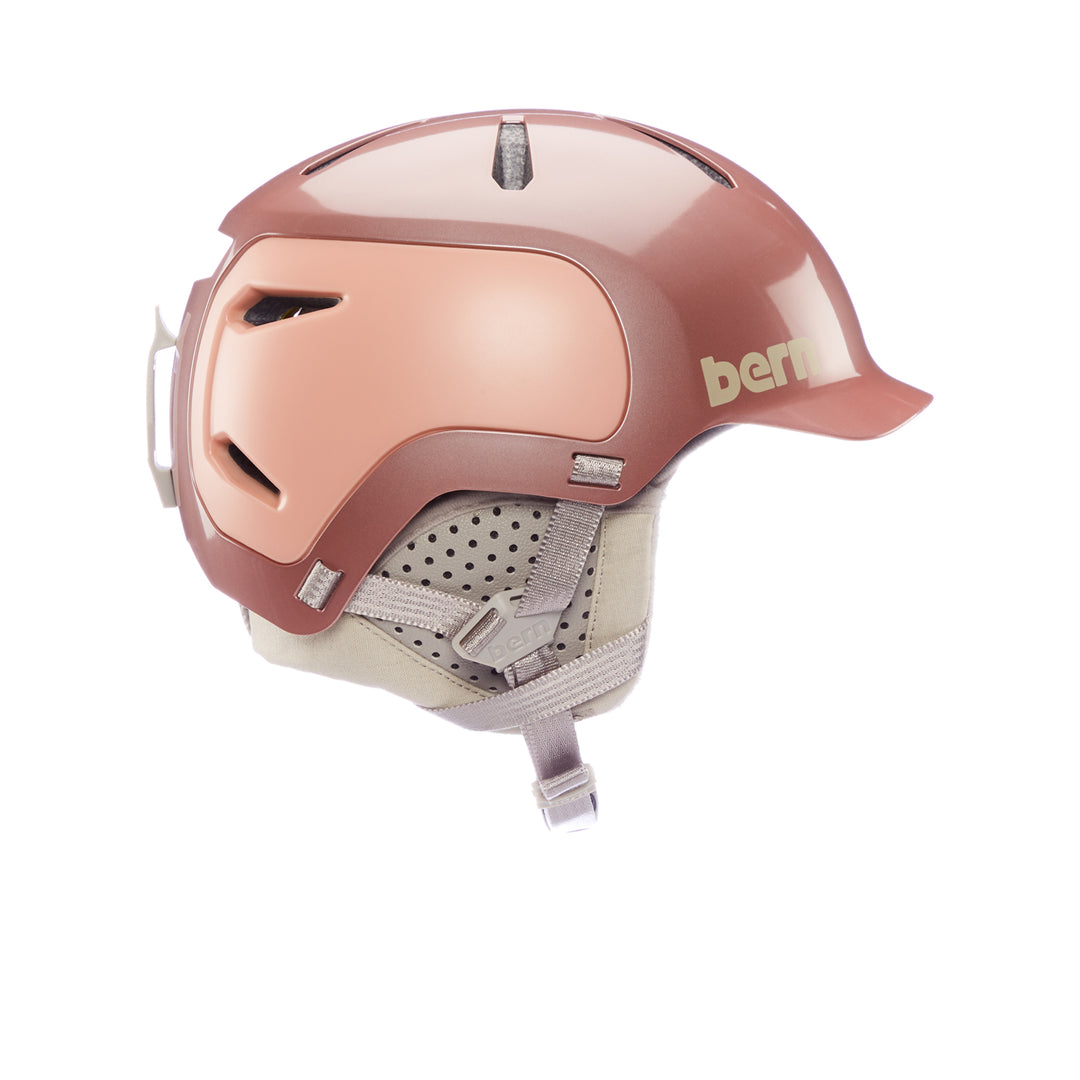 bern rose gold bike helmet Women's Brentwood 2.0 Helmet, Satin Gold, Medium: Buy Online at Best Price in UAE lasting lithium battery is easy to replace Bern Hendrix Bern Rose Gold