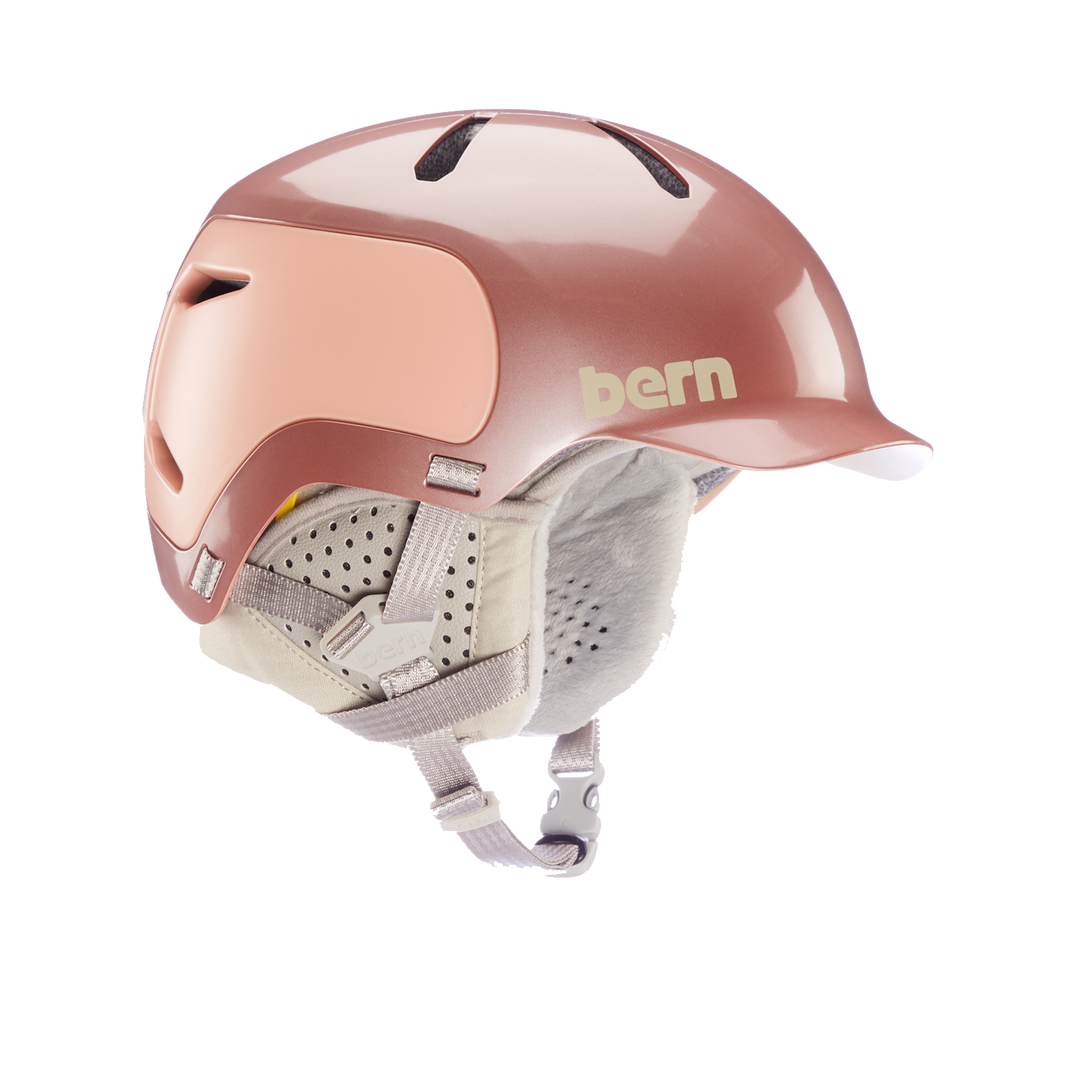 bern brighton snowboard helmet womens Bern Watts 2.0 MIPS Helmet Metallic Silver S