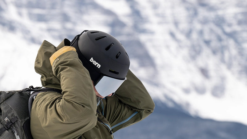 bern macon snowboard helmet Macon 2.0 Carbon Fiber DVRT Winter Helmet – Bern Helmets